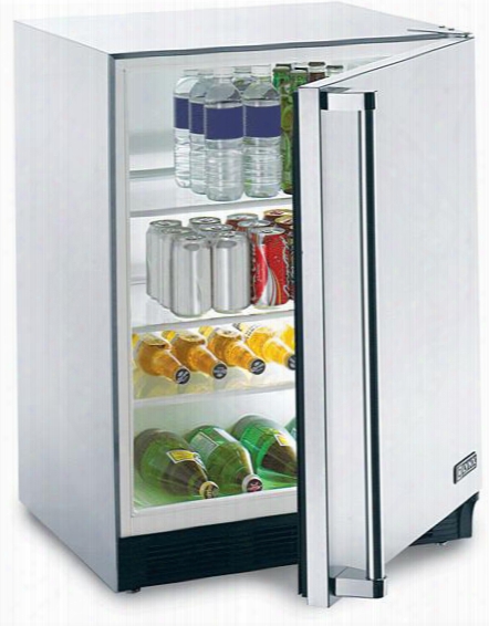 L24ref 5.5 Cu. Ft. Outdoor Refrigerator With Seamless Stainless Steel Cabinet And