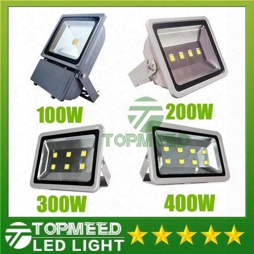 Led Floodlight Outdoor Project Dhl Ip65 Waterproof 100w 200w 300w 400w Led Lamp Floodlights Cob Lighting 85-265v Super Bright Flood Lights