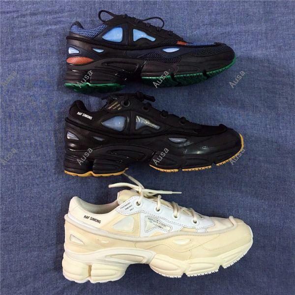 New Arrival 2017 High Quality Raf Simons X Sneakers Consortium Ozweego 2 Outdoor Running Shoes Men Woemn Red Breathable Athletic Sport Shoes