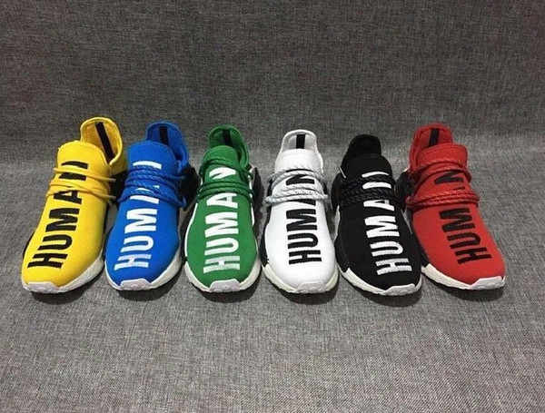 New Nmd Human Raec Pharrell Williams X Nmd Sports Running Shoes,discount Cheap Top Athletic Mens Outdoor Boost Training Sneaker Shoes