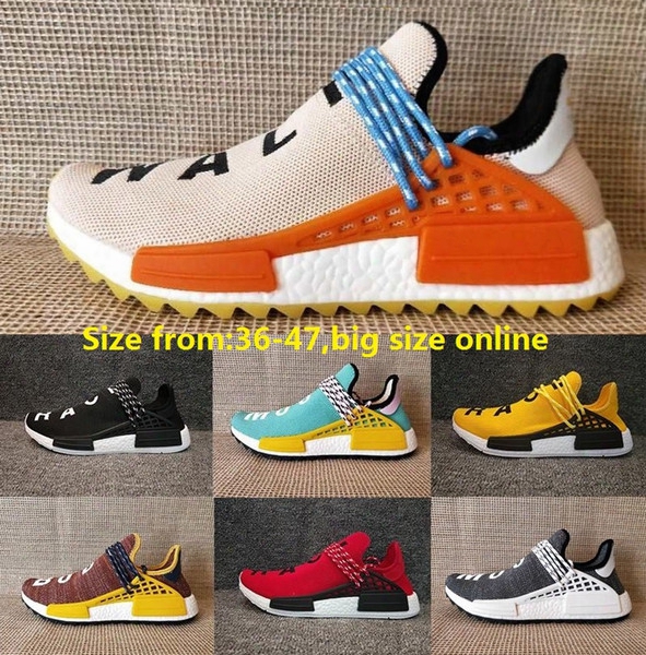 Nmd Human Race Pharrell Williams Hu Nmd_tr Shoes Sports Running Shoes Discount Athletic Mens Outdoor Boost Training Sneaker Size 36-47