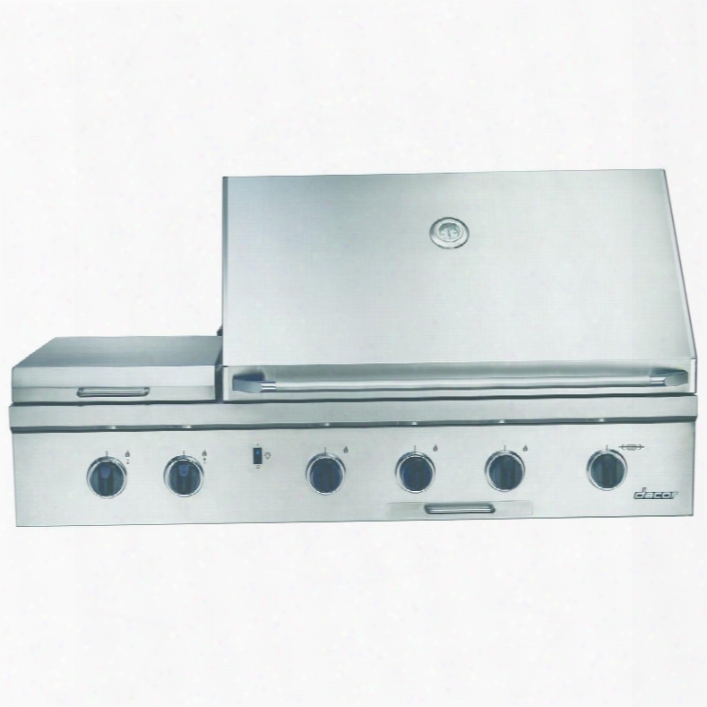 Ob52lp Discovery 52" Built-in Gas Grill With 3-20 000 Btu "u" Shaped Burners Infrared Rotisserie Halogen Lights Illumina Burner Controls And 2 Integrated