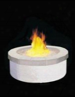 Oc-34-gzp 34 Inch Concrete Fyre Pit Set With Fire Glass - Liquid Propane In