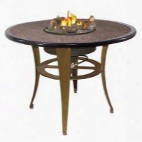Oct-52b Granite Table Top With Ebony Trim For Island Campfyre Table Sets In