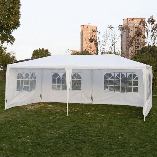 Outdoor 10&#039;x20&#039; Canopy Party Wedding Tent Gazebo Pavilion Cater Forevents With 4 Side Wall