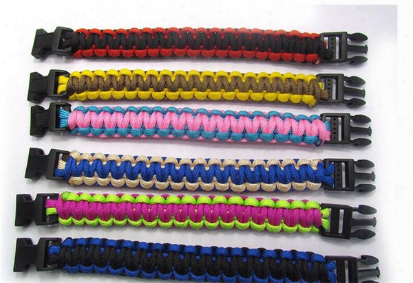Outdoor Gear Hiking Camping Wristband Survival Bracelets Rope Paracord Rescue Bind Tent Tools Custom Color Fast Shipping