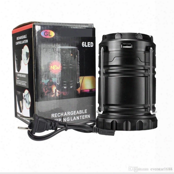 Portable Outdoor Led Camping Lantern Solar Collapsible Light Outdoor Camping Hiking Super Bright Light