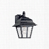 Sea Gull Lighting 8816-12 Bancroft Outdoor 1-Light Wall Lantern Black Finish