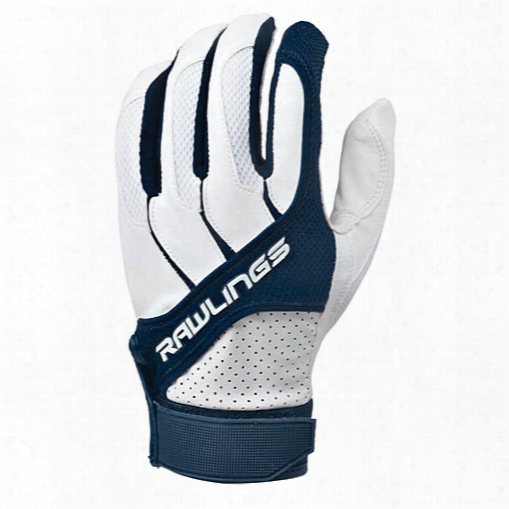 Rawlings Bgpll50t-n-88 Adult Batting Gloves Navy, Size Small
