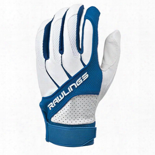 Rawlings Bgp1150t-r-88 Adult Batting Gloves Roual Blue, Size Small