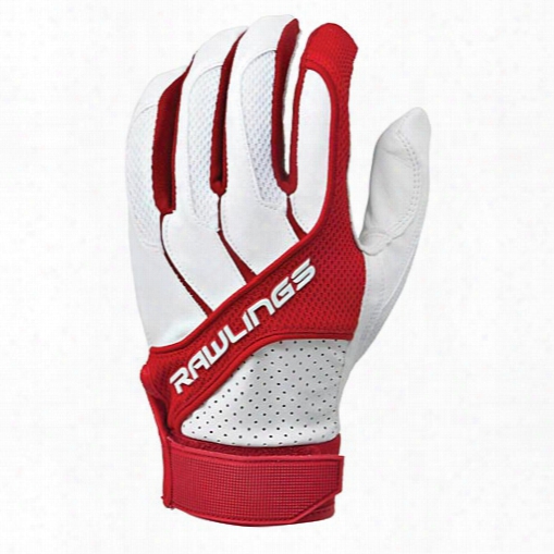 Rawlings Bgp1150t-s-88 Adult Batting Gloves Scarlet, Size Small