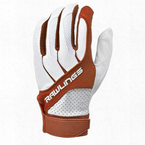 Rawlings Bgp1150t-x-88 Adult Batting Gloves Texas Orange, Size Small