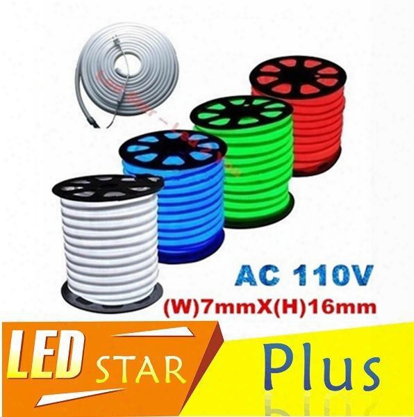 Rgb Led Neon Tube Flex Light Waterproof Outdoor Flexible Neon Lighting Red White Gr Een Blue Led Neon Rope Jacket Ac 110v