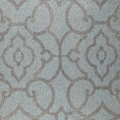 Sample Grillwork Mica Wallpaper In Blue And Grey Design By Candice Olson