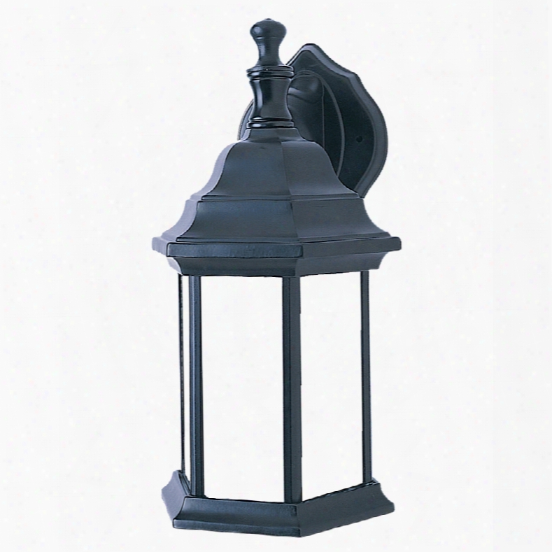 Sea Gull Lighting 321032 1-light Fluorescent Outdoor Wall Lantern Black Finish