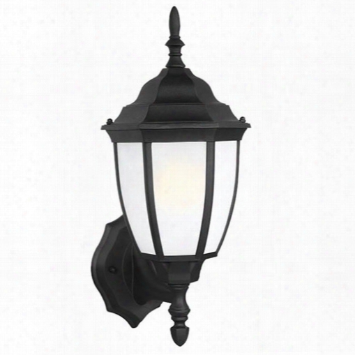 Sea Gull Lighting 88940ble-12 1 Light Outdoor Wall Lantern Black Finish