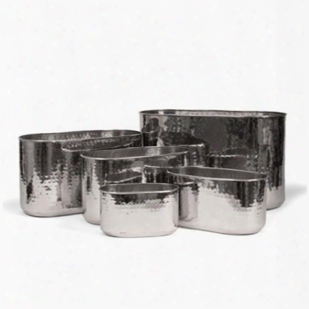 Set Of 5 Stainless Steel Planters Design By Skalny