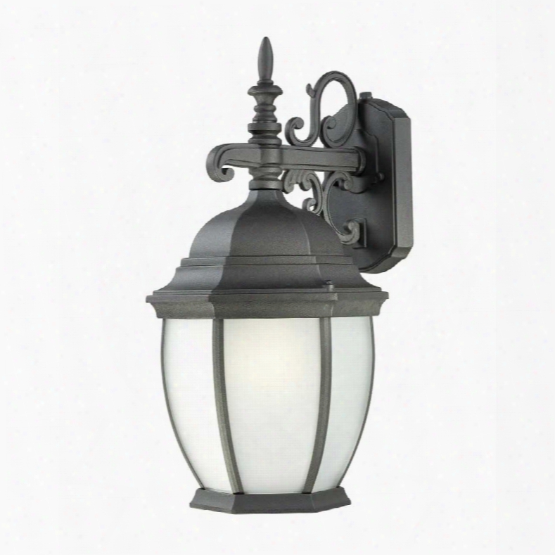 Thomas Lighting Pl92287 Covington Outdoor Wall 1-light Lantern Black Finish