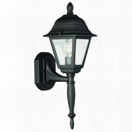 Thomas Lighting Sl7367 Woodbrook 1 Light Outdoor Wall Lantern In Black Finish