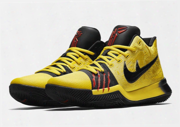 Top Quality Kyrie 3 Bruce Lee Shoes Classic Basketball Shoes Mamba Mentality Signature Shoes Outdoor Sports Sneakers 11 Colors