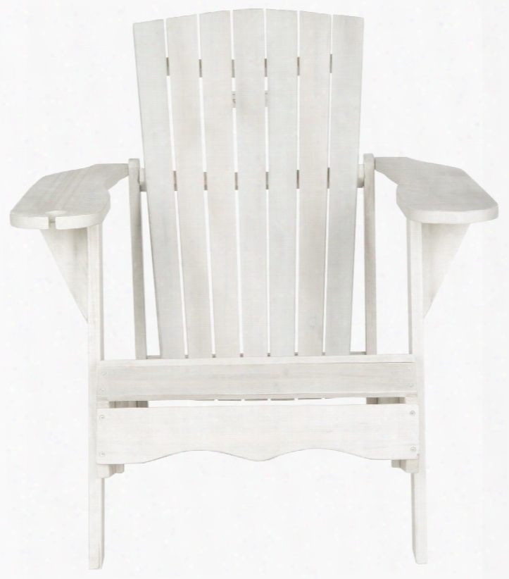 Vista Adirondack Chair In Antique White Design By Safavieh