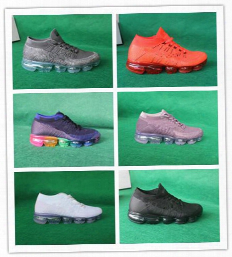 Wholesale Best Quality Og Vapormax White Black Women Men Running Shoes Sports Sneakers Outdoor Trainers 2018 Size 36-45