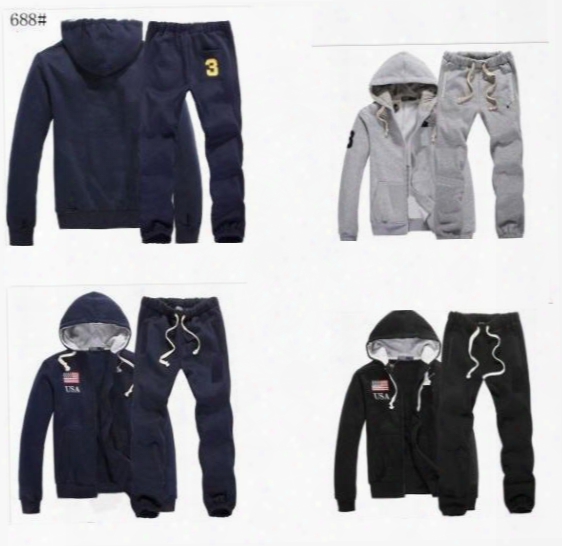 Wholesale-free Shipping! New Fashion Clot Brand Mens Sport Sets Sweeat Suits Brand Hoodies Hoodies/sweatshirts And Pants