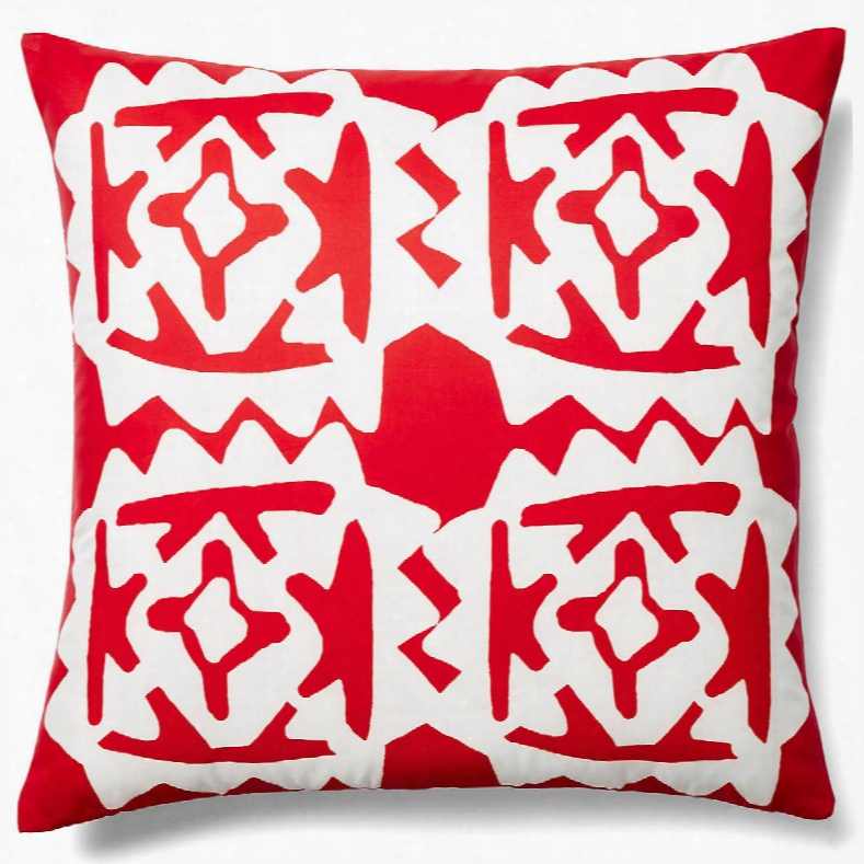 Worli Red Outdo Or Pillow Design By Allem Studio