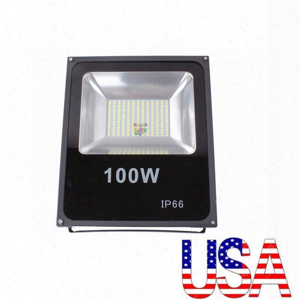 100w Led Floodlights High Bright Smd 5730 Led Flood Lights Waterproof Outdoor Led Wall Pack Lamps Ac 110-240v + Stock In Us