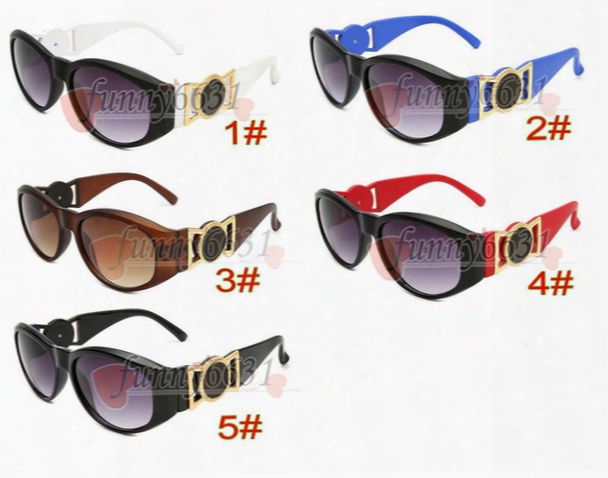 10pcs Brand Designer Sunglasses For Mens Women Fashion Port Vint Age Sun Glasses Drving Glass Beach Outdoor Wind Glass 5colors Free Shipping