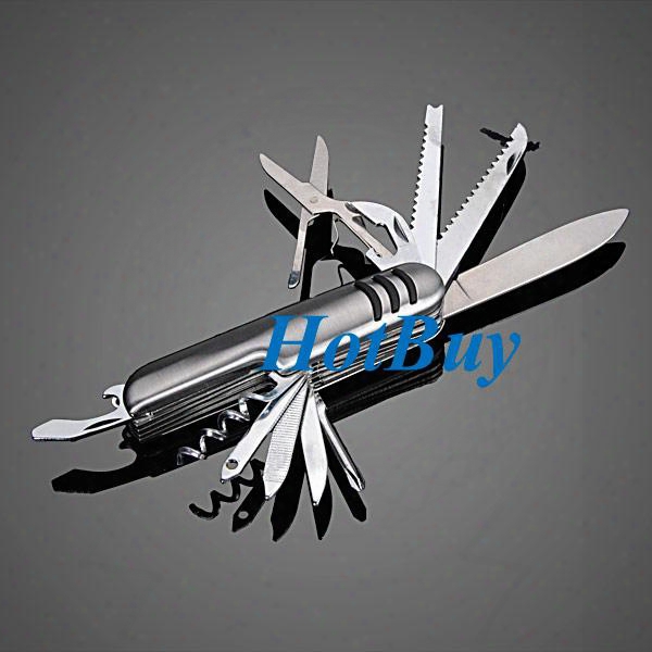 11 In1 Multifunction Swiss Style Pocket Army Knife Camping Outdoor Survival Tool #3730