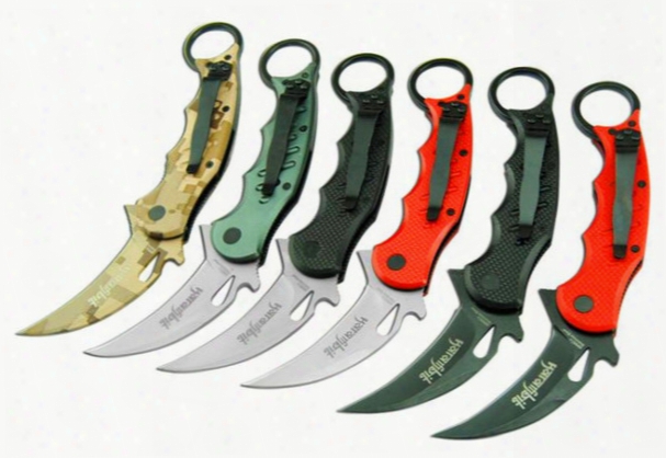 16 Models Best Karambit Fox Claw Knife Folding Training Hunting Knife Outdoor Survival Knife Xmas Gift For Man 1pcs