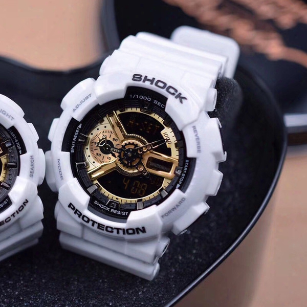 2017 Mens Brand Luxury G Sports Ga110 Watches Led With Metal Box Outdoor Multifunction Wristwatch Men&#039;s Clock Shock Watch Original Box