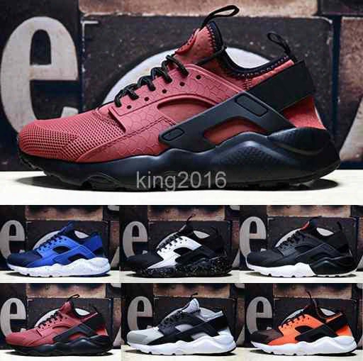 2017 Ne Wair Huarache 4 Iv Run Ultra  Pk4 Running Shoes For Men Airs Huaraches Sports Trainers Outdoors Shoe Huraches Sneakers Size 40-46