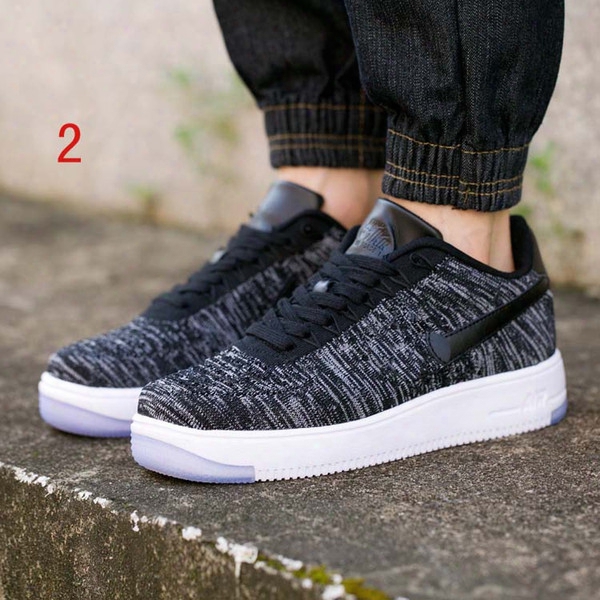 2017 Recent Style Fly Line Men Women Air One Low Unisex Outdoor Shoes Air 1 One Flywire Eur Size 36-45hy Air Mesh Racer