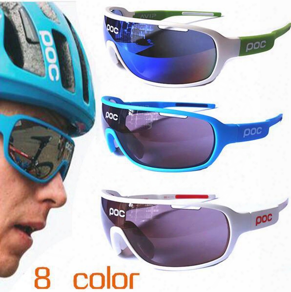 2017 Poc Sunglasses 4 Lens Polarized Cycing Eyewear Men Women Goggles Gafas Cicismo Sport Bicycle Mountian Do Blade Mtb Sport Bike Glasses