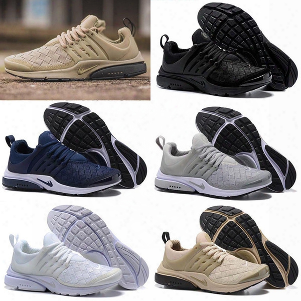 2017 Presto Ultra Se Woven Sand All Black Midnight Navy Wolf Grey Running Shoes Airs Cushion Outdoor Casual Walking Sneakers Size 36-45