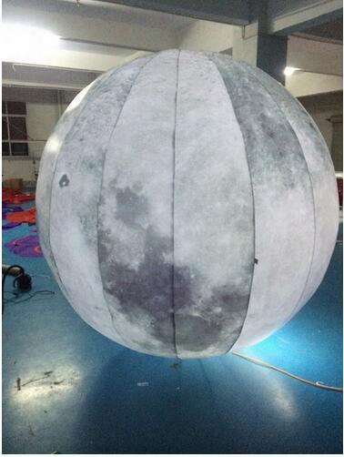 2m Led Lighted Inflatable Moon Ball For Outdoor Promotion