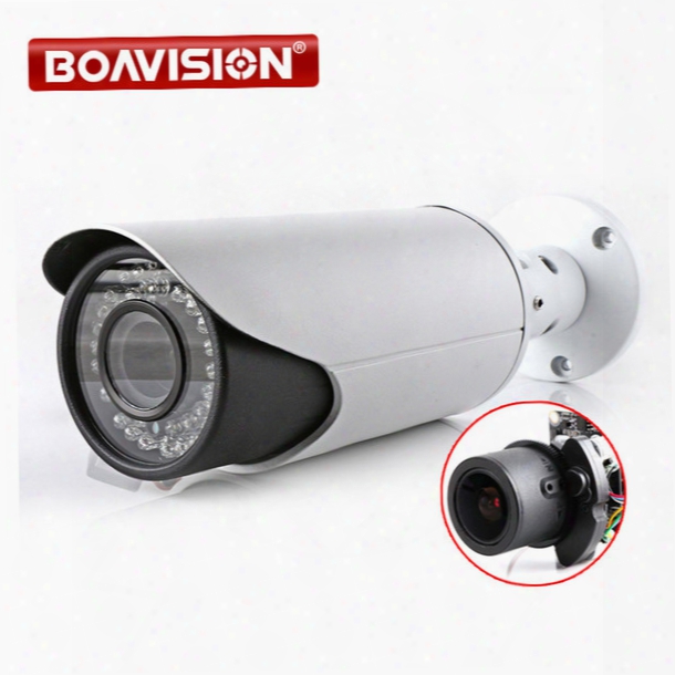 4mp Poe Ip Camera Onvif Waterproof Outdoor Bullet Cctv Camera , Pc&mobile Vieew P2p Cloud Auto Iris 2.8-12mm Varifocal Lens