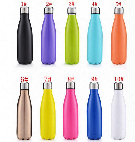 500ml Cola Shaped Bottle Insulated Water Bottle Creative Thermos Coke Cup Water Bottle Outdoor Sports Bicycle Travel Cup 250pcs