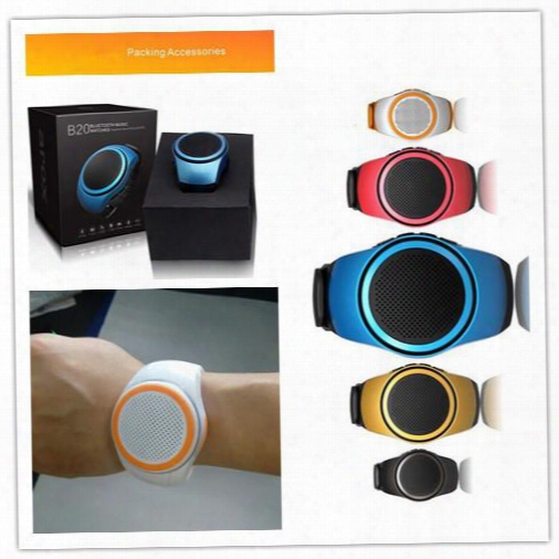 B20 Mini Bluetooth Sport Speaker Stylish Smart Watch Design Portable Super Outdoor With Built-in Microphone Hnds Free Music Player With Tf