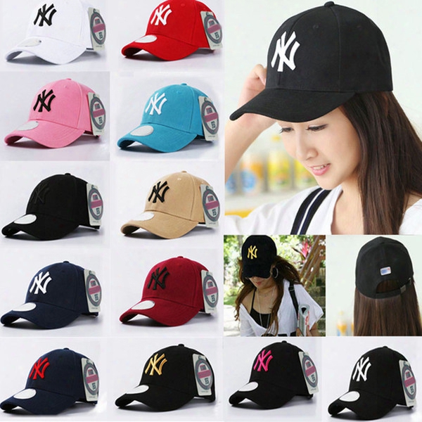 Baseball Cap Ny Embroidery Letter Sun Hats Adjustable Snapback Hip Hop Dance Hat Fashion Outdoor Men Women Tourism Casual Caps Wx-h79