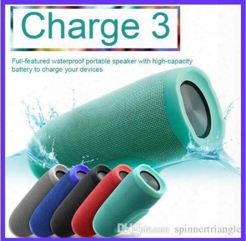 Bluetooth Speaker Charge 3 Waterproof Portable Outdoor Subwoofer Speakers Hifi Wireless Music Player Handsfree Tf Card With Poer Bank Pc