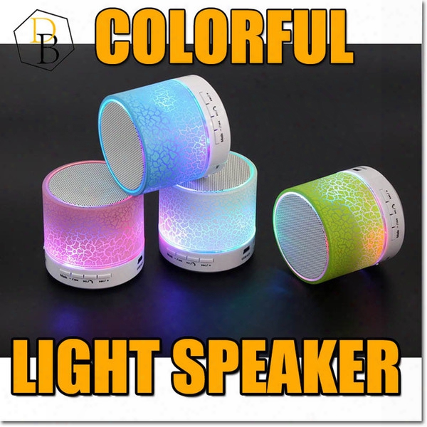 Bluetooth Wireless Speaker Mini A9 Led Light Loudspeaker Support Tf Aux Fm Usb Portable Hand Speaker With Mic Nice Sound Louder Outdoor