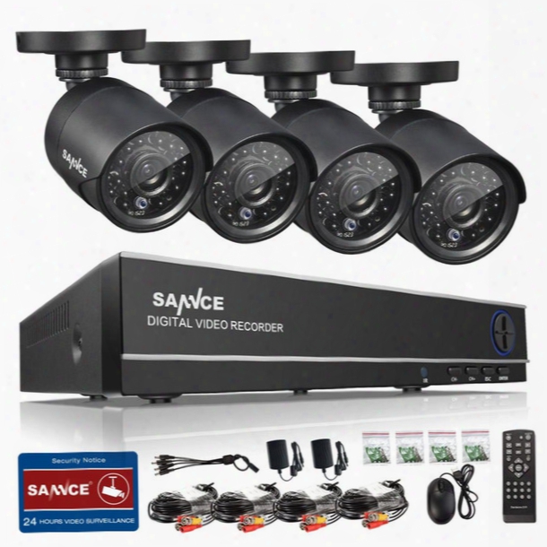 Cctv Wireless Camera Wifi Sannce Hd 4ch Cctv System 960h 1080p Hdmi Dvr Kit 800tvl Outdoor Security Waterproof Night Vision