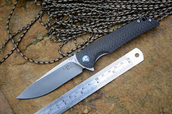 Ch3510 Folding Knife Vg10 Blade Ceramic Ball Bearing Washer Carbon Fiber Handle Outdoor Camping Hunting Pocket Knife Edc Tools