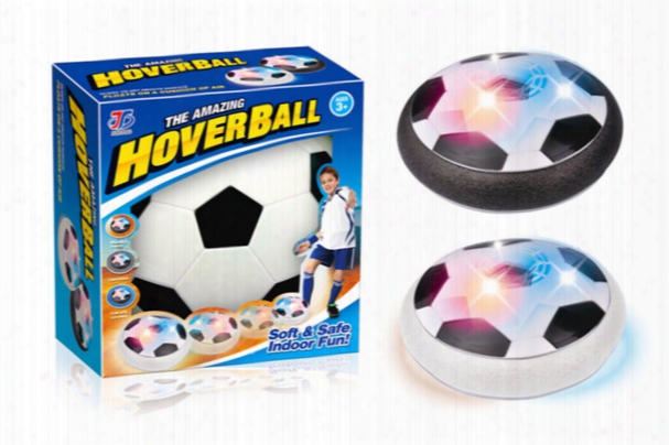 Creative Led Light-up Suspension Football Indoor Sport Levitate Toys Air Power Electric Soccer Ball Toy For Parent-child Kids Boy