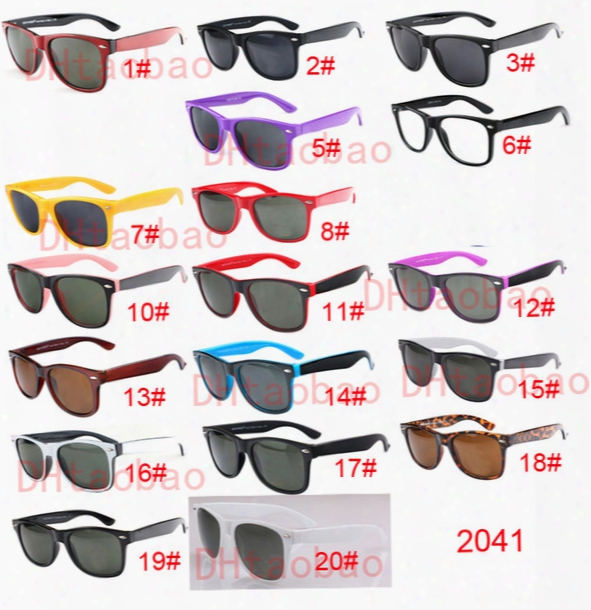 Good Quality Brand Designer Fashion Men Sunglasses Uv Protection Outdoor Sport Vintage Women Sun Glasses Retro Eyewear 18colors Free Ship