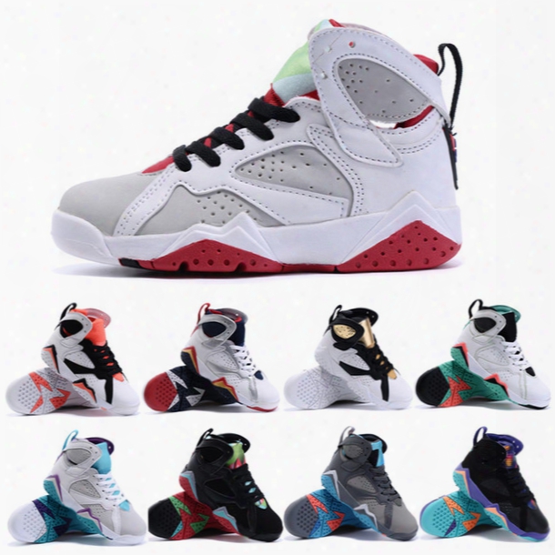 J Retro 7 Athletic Shoes Children&#039;s Basketball Shoes 10 Colors Original J7 Kids Sneakers Unisex Outdoor Walking Sports Shoes 28-35