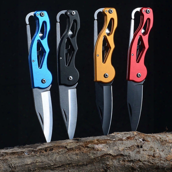 Kt Kingopt Protable Pocket Knife Folding Fold Hunting Camping Tactical Rescue Key Ring Keychain Mini Peeler Outdoor Survival Tool